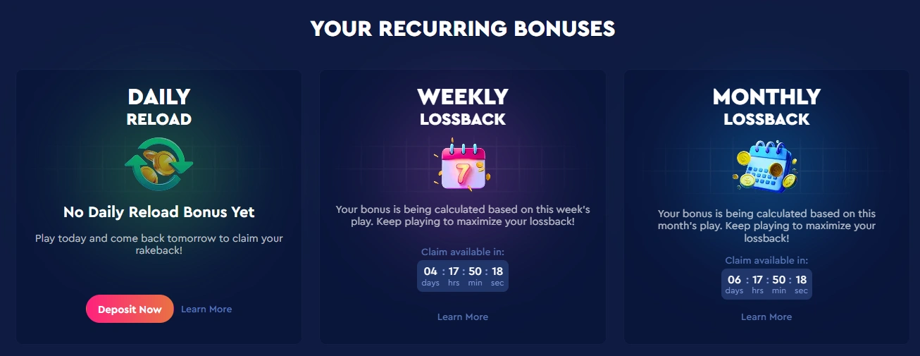 Bonus exclusifs et offres spéciales chez Сasinoly